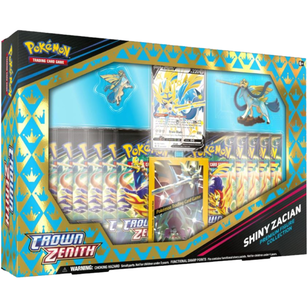 Pokemon Crown Zenith Shiny Zacian Premium Figure Collection