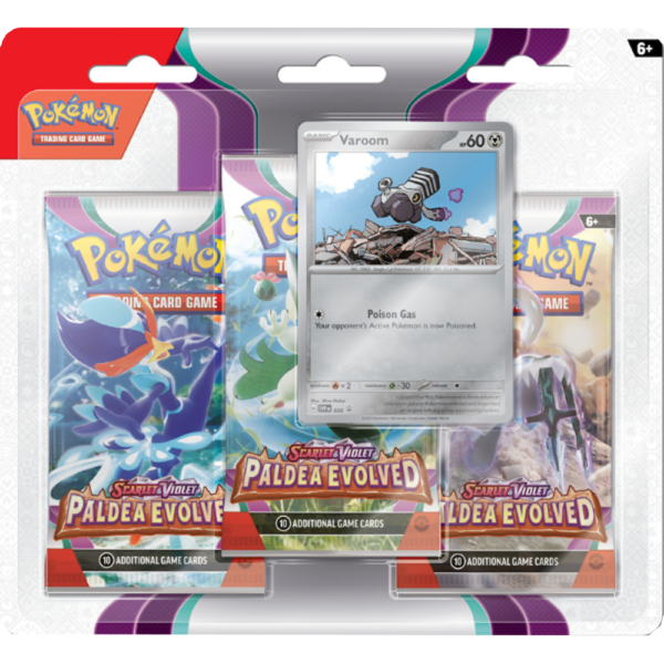 Pokémon Paldea Evolved 3 pack blister