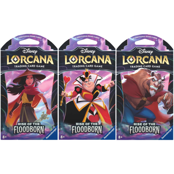 Disney Lorcana TCG: Rise Of The Floodborn Sleeved Booster