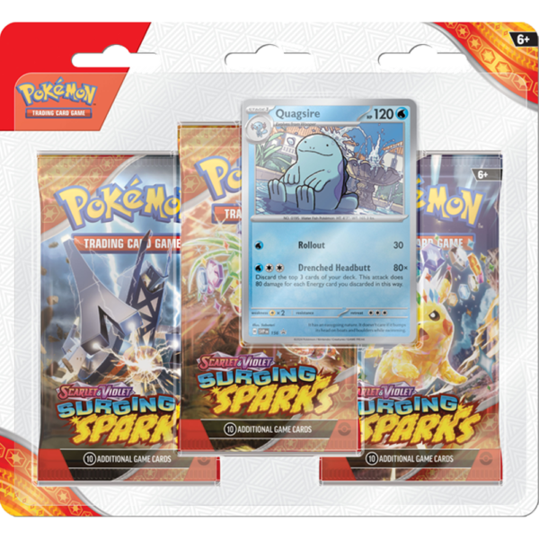 Surging Sparks 3-Pack Blister Quagsire