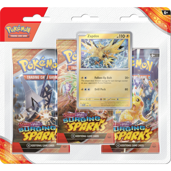 Surging Sparks 3-Pack Blister Zapdos