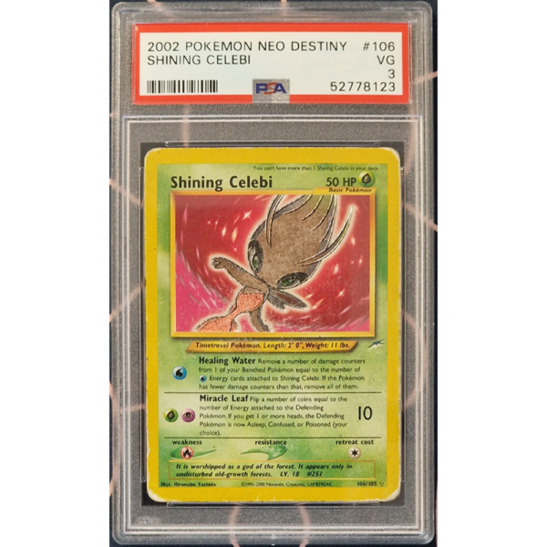 Shining Celebi - Neo Destiny - PSA 3