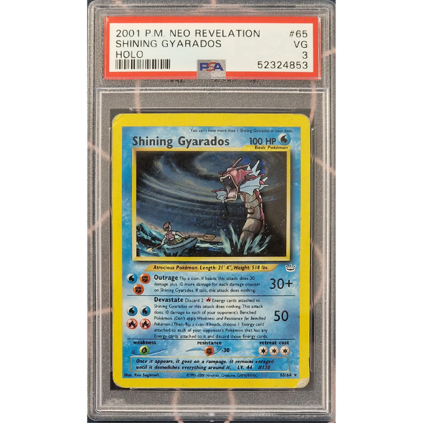 Shining Gyarados - Neo Revelation - PSA 3