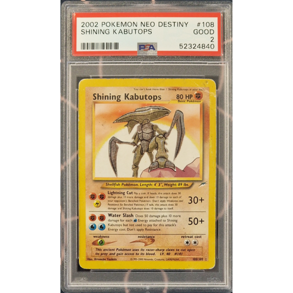 Shining Kabutops - Neo Destiny - PSA 2