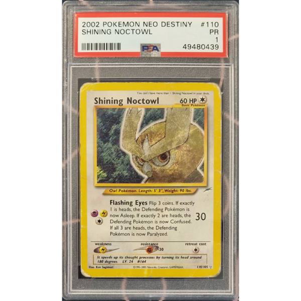 Shining Noctowl - Neo Destiny - PSA 1