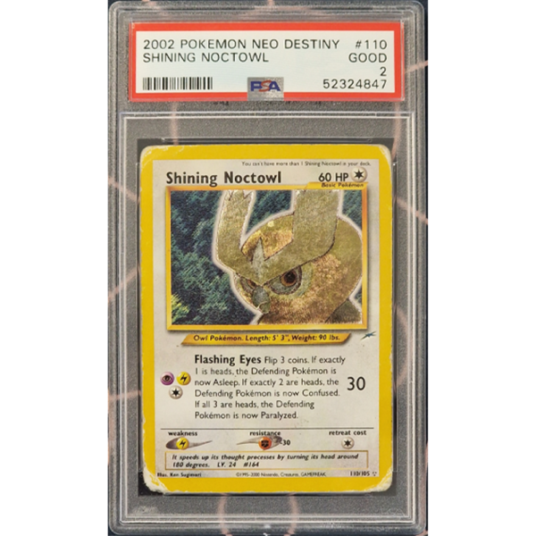 Shining Noctowl - Neo Destiny - PSA 2