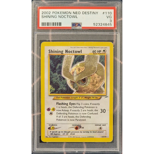 Shining Noctowl - Neo Destiny - PSA 3