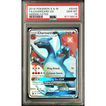 Charizard GX - Hidden Fates - PSA 10