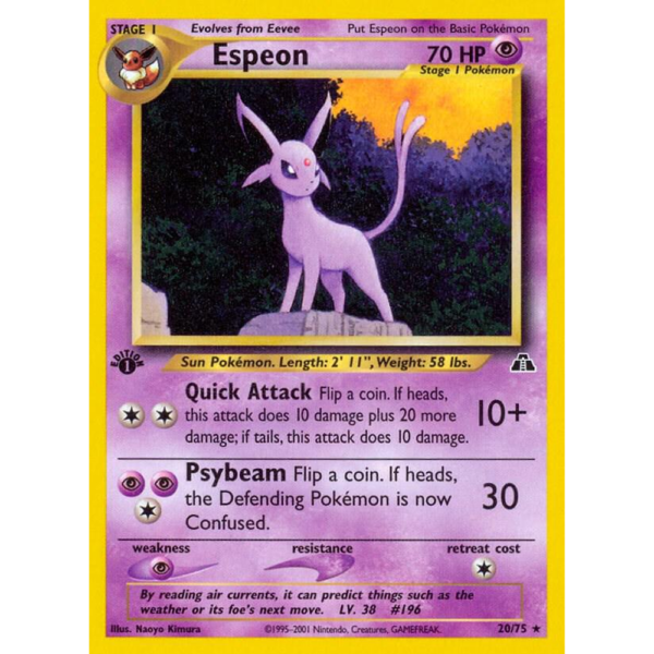 Espeon - 1st Ed Neo Discovery - Exc