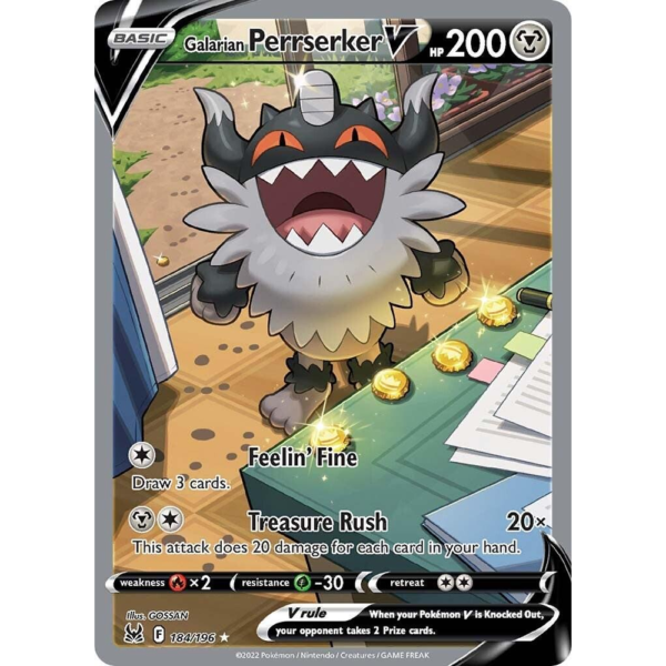 Galarian Perrserker V - Lost Origin - NM