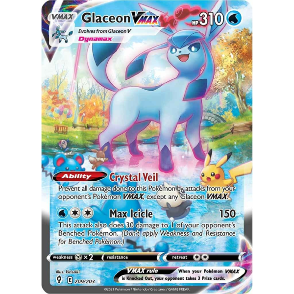 Glaceon Vmax - Evolving Skies - NM