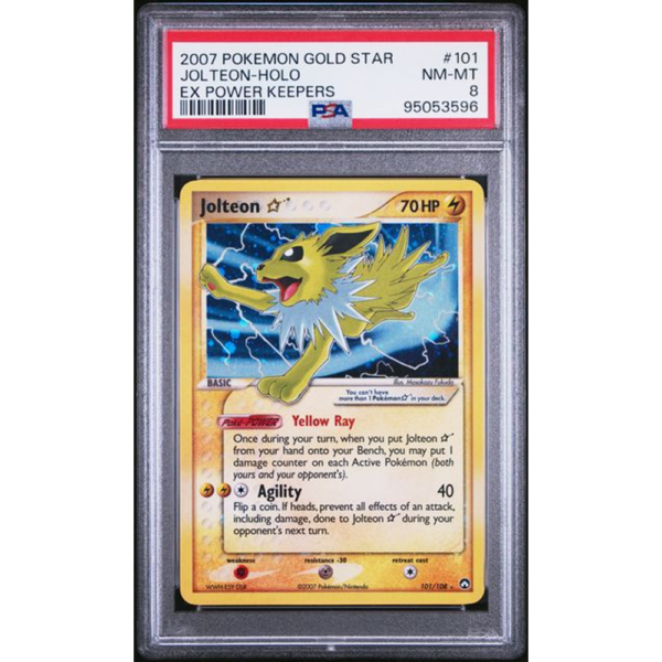 Jolteon Gold Star - EX Power Keepers - PSA 8