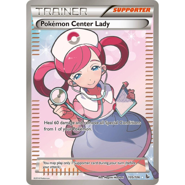 Pokémon Center Lady - Flashfire - EXC