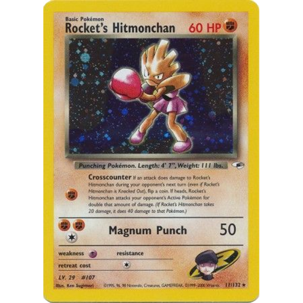 Rocket's Hitmonchan - Gym Heroes - EXC