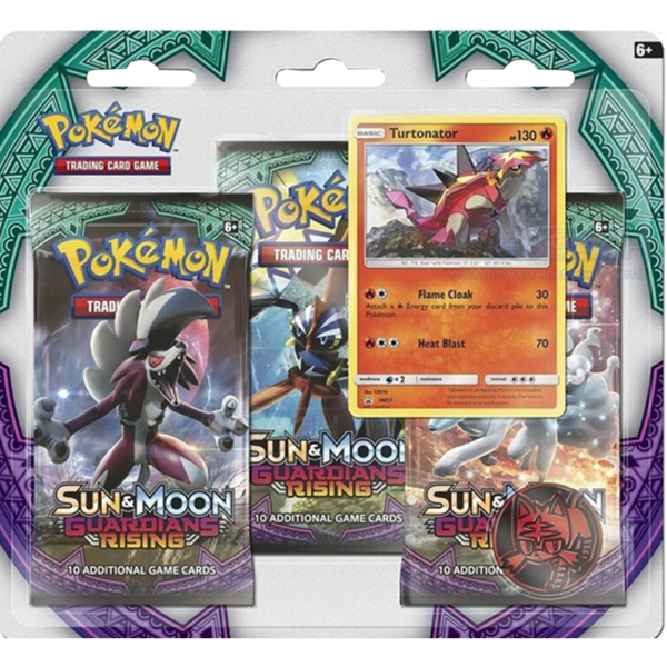 Sun & Moon Guardians Rising 3-Pack Blister - Turtonator Promo