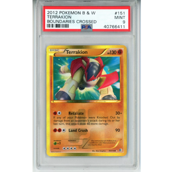 Terrakion - Boundaries Crossed - PSA 9