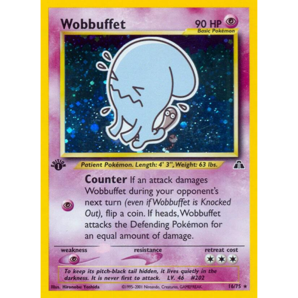 Wobbuffet - 1st Edition Neo Discovery - LP