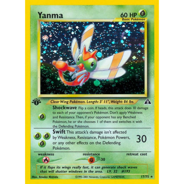 Yanma - 1st Edition Neo Discovery - Good