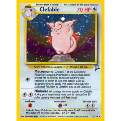 Clefable - Base Set 2 - EXC