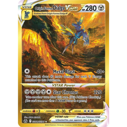 Origin Forme Dialga Vstar - Crown Zenith - NM