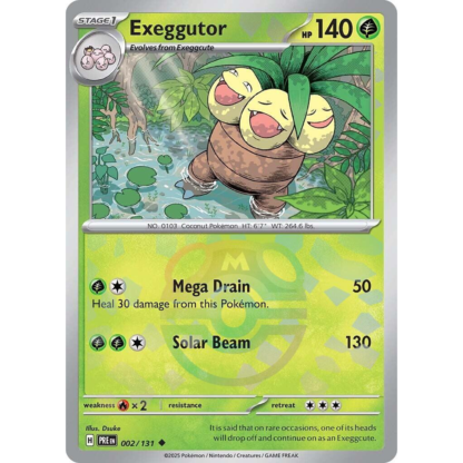 Exeggutor - Masterball Reverse Prismatic Evolutions - NM