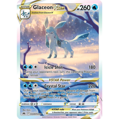 Glaceon Vstar - Crown Zenith - NM