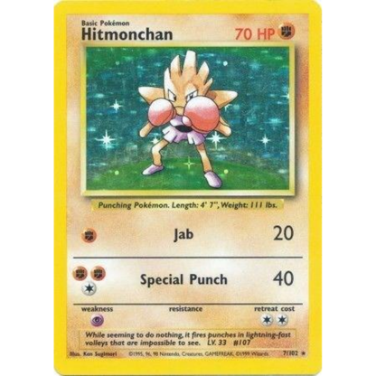 Hitmonchan - Base Set - Good