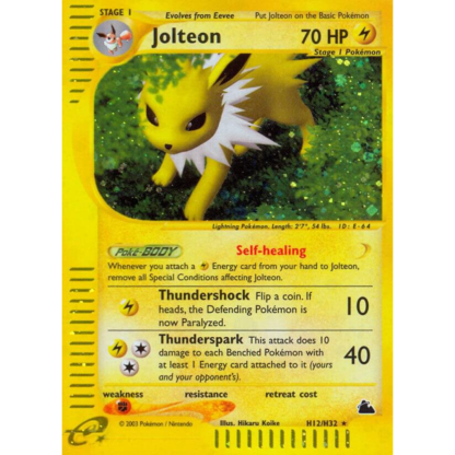 Jolteon - H12 Skyridge - EXC