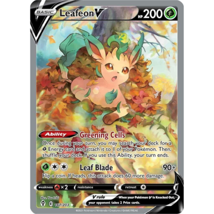 Leafeon V - Evolving Skies - NM