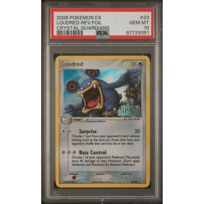 Loudred Reverse - Crystal Guardians - PSA 10