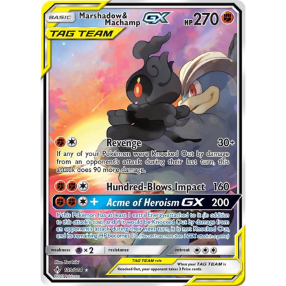 Marshadow & Machamp GX - Unbroken Bonds - NM