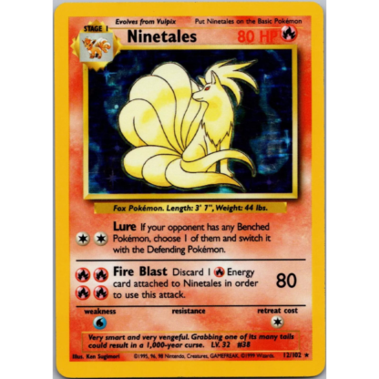 Ninetales - Base Set - Good