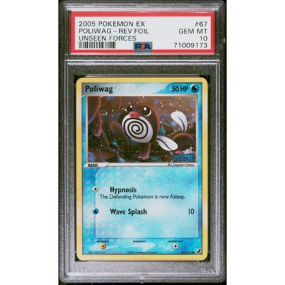 Poliwag Reverse - Unseen Forces - PSA 10