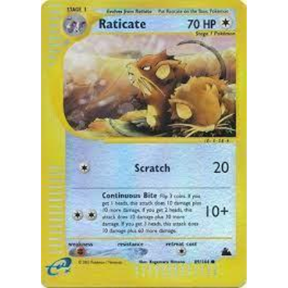 Raticate - Reverse Foil Skyridge - EXC