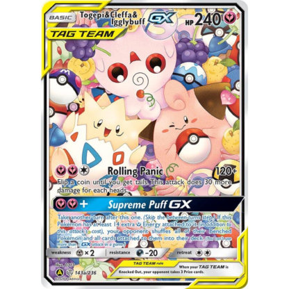 Togepi & Cleffa & Igglybuff GX - Cosmis Eclipse - NM