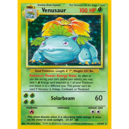 Venusaur - Base Set - Good