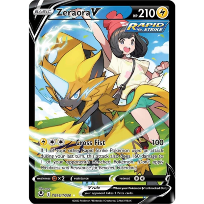 Zeraora V - Silver Tempest - NM