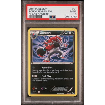 Zoroark Reverse - Black & White - PSA 9