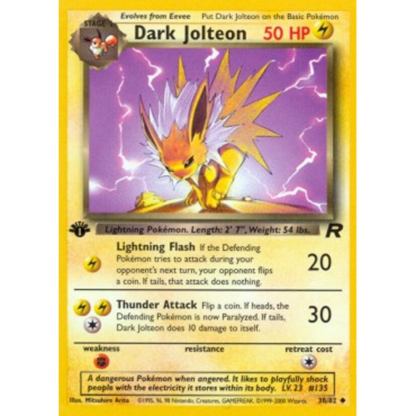 Dark Jolteon - 1st Edition Team Rocket - EXC