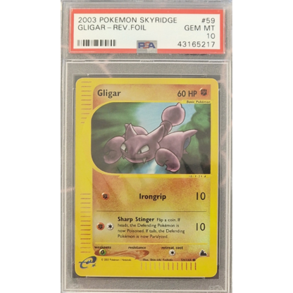 Gligar - Reverse Foil Skyridge - PSA 10