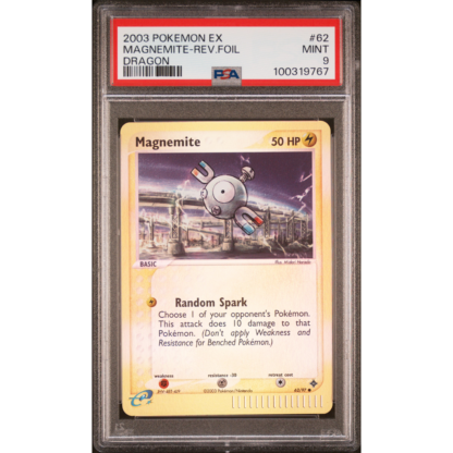 Magnemite - Reverse Foil Dragon - PSA 9