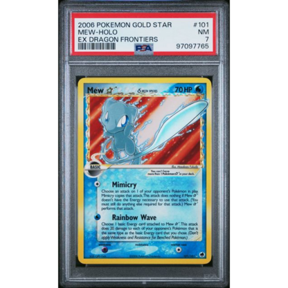 Mew Gold Star - EX Dragon Frontiers - PSA 7