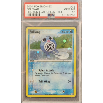 Poliwag - Reverse Foil Fire Red & Leaf Green - PSA 10