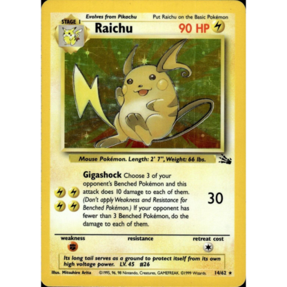 Raichu - Fossil - EXC