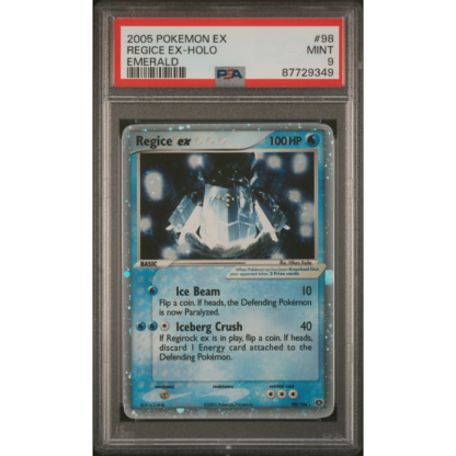 Regice ex - Emerald - PSA 9