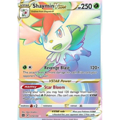 Shaymin VSTAR Rainbow - Brilliant Stars - NM